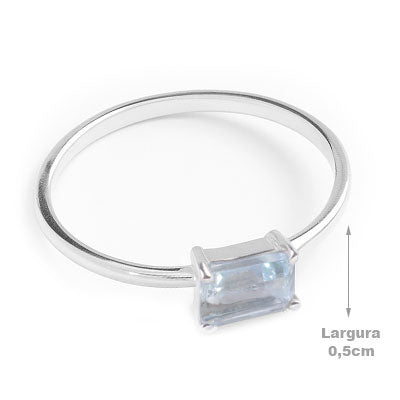 Anel de Prata com Topázio - 67783