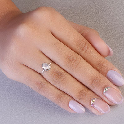 Anel de Prata com Pedra da Lua - 67787