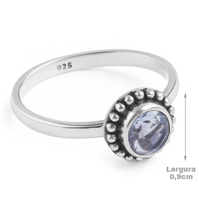 Anel de Prata com Topázio - 67791