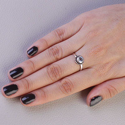 Anel de Prata com Topázio - 67791