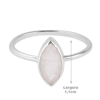 Anel de Prata com Pedra da Lua - 67797