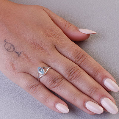 Anel de Prata com Topázio - 67825