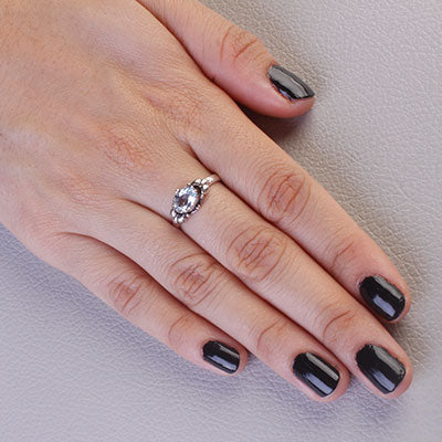 Anel de Prata com Topázio - 67833