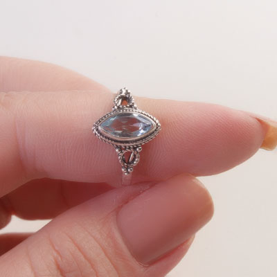 Anel de Prata com Topázio - 67835