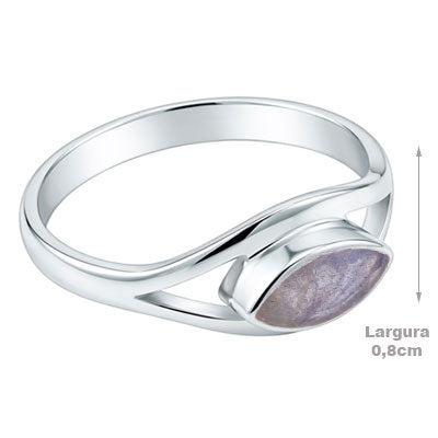 Anel de Prata com Labradorita - 67837