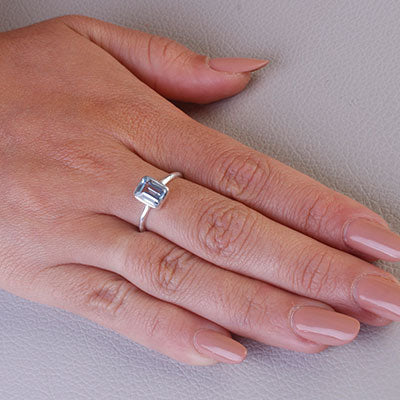 Anel de Prata com Topázio - 67851