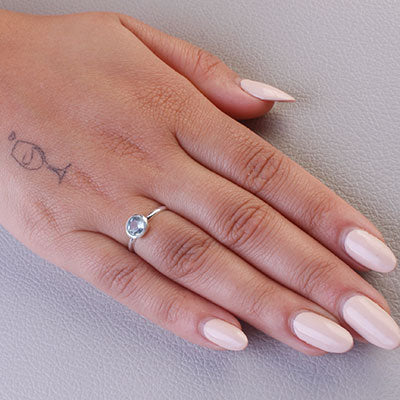 Anel de Prata com Topázio - 67863