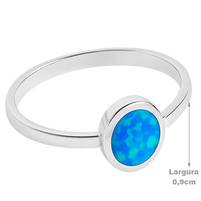 Anel de Prata com Opala - 67870