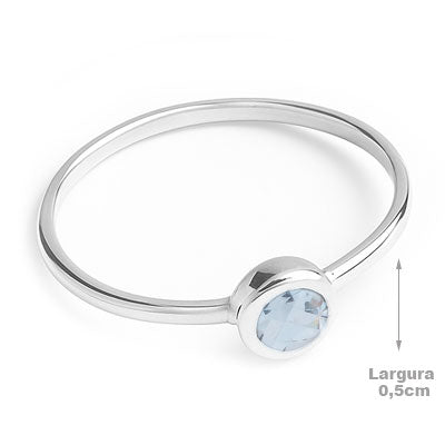 Anel de Prata com Topázio - 67880
