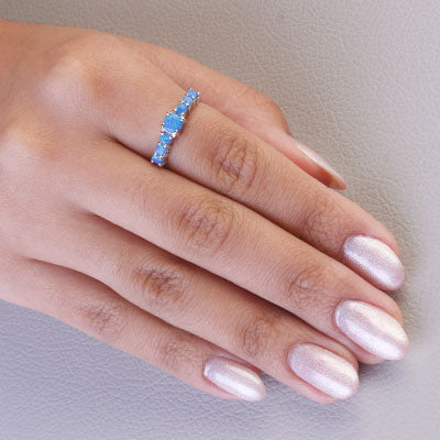 Anel de Prata com Opala - 67884