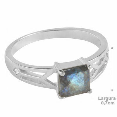 Anel de Prata com Labradorita - 67899