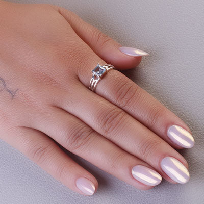 Anel de Prata com Topázio - 67900