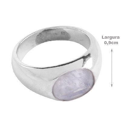 Anel de Prata Pedra da Lua - 67908