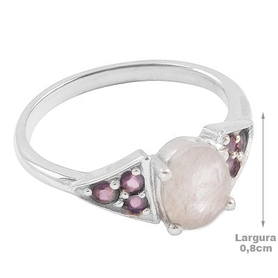 Anel de Prata com Pedras - 67923