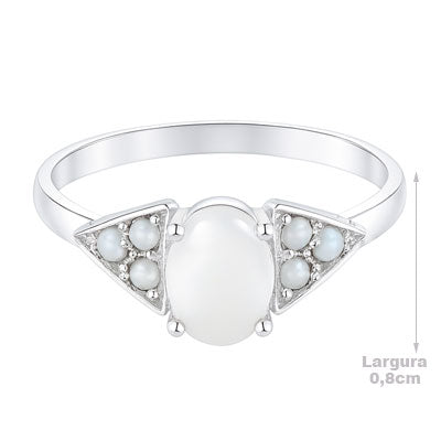 Anel de Prata com Pérola - 67925