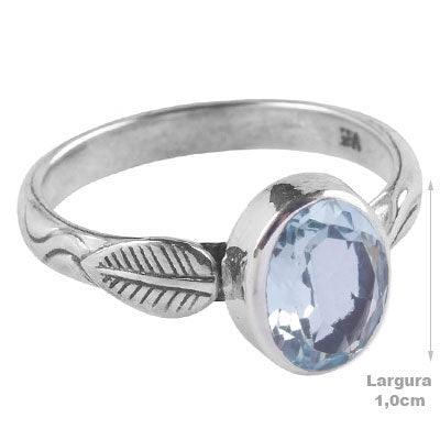 Anel de Prata com Topázio - 67927