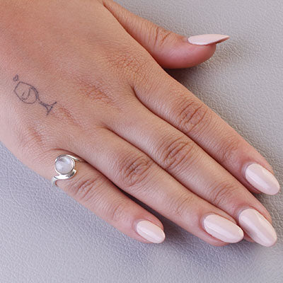 Anel de Prata com Pedra da Lua - 67947