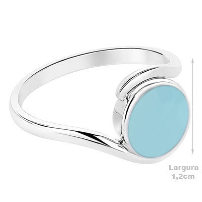 Anel de Prata com Calcedônia - 67951