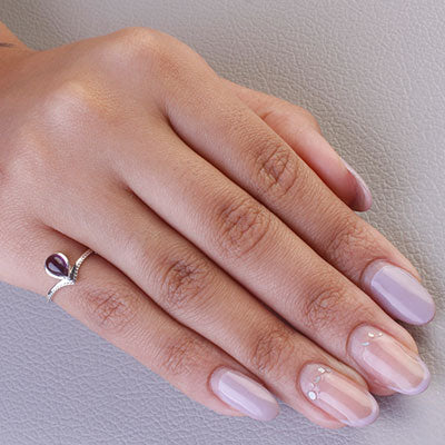 Anel de Prata com Ametista - 67966