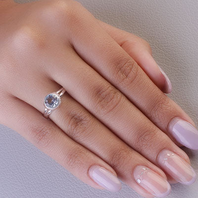 Anel de Prata com Topázio - 67974