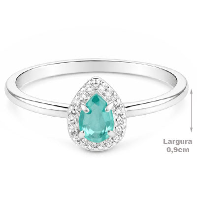 Anel de Prata com Pedras - 68025