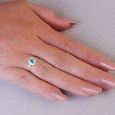 Anel de Prata com Pedras - 68025