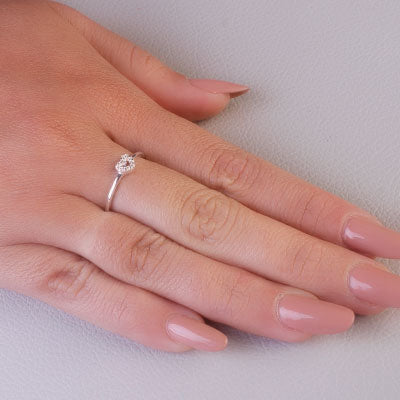 Anel de Prata Coração - 68031