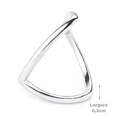 Anel de Prata Liso - 68032