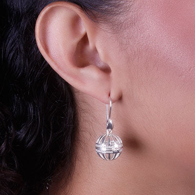 Brinco de Prata Bola - 68040