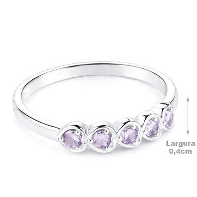 Anel de Prata com Zircônia - 68058