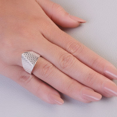 Anel de Prata Trabalhado - 68061