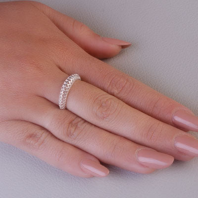 Anel de Prata Trabalhado - 68065