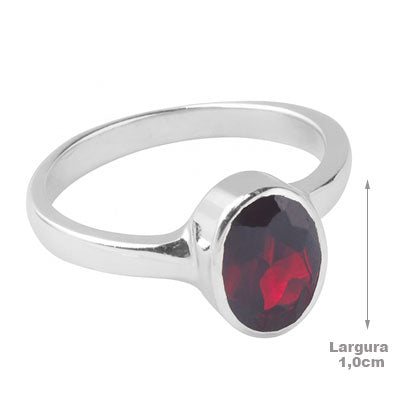 Anel de Prata com Rodolita - 68074