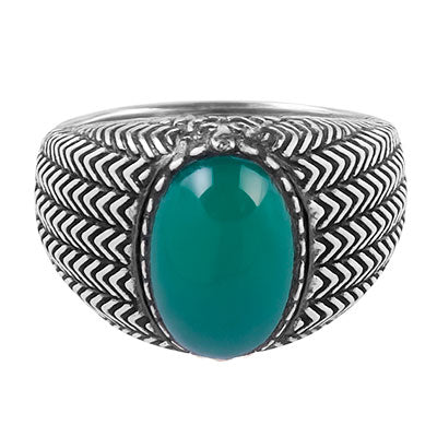 Anel de Prata com Crisopázio - 68083