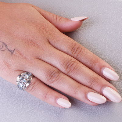 Anel de Prata com Topázio - 68085