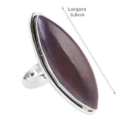Anel de Prata com Olho de Tigre - 68102