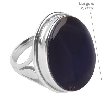 Anel de Prata com Ágata - 68104