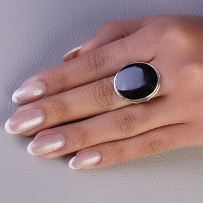 Anel de Prata com Ágata - 68104