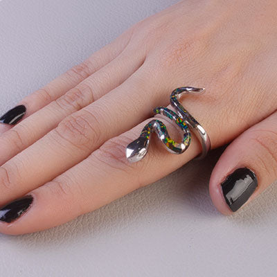 Anel de Prata Serpente/Cobra - 68109