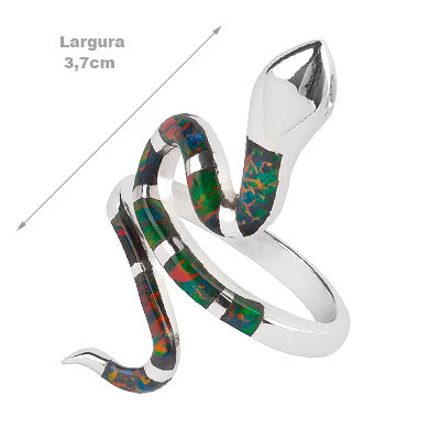 Anel de Prata Serpente/Cobra - 68109