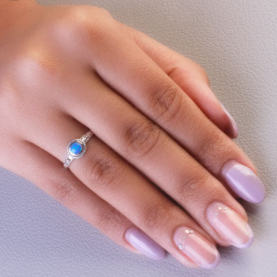 Anel de Prata com Opala - 68110