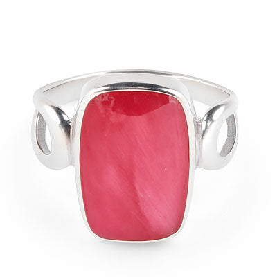 Anel de Prata com Rubi - 68117