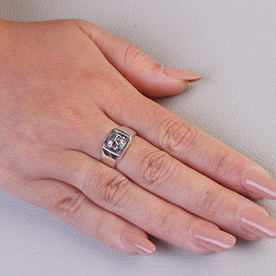 Anel de Prata Caveira - 68131