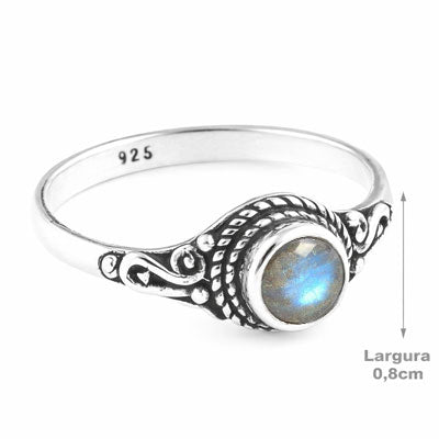 Anel de Prata com Labradorita - 68142