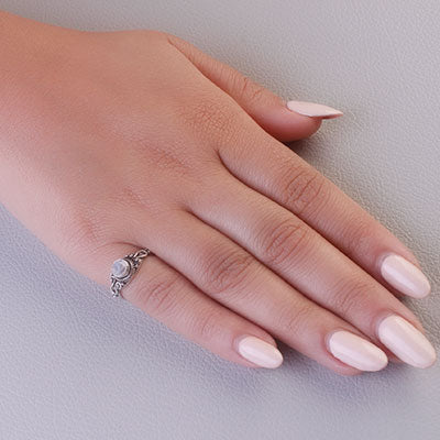 Anel de Prata com Pedra da Lua - 68144