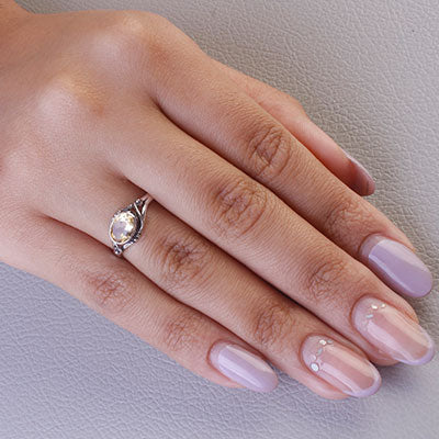 Anel de Prata com Citrino - 68148