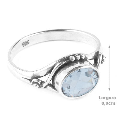 Anel de Prata com Topázio - 68151
