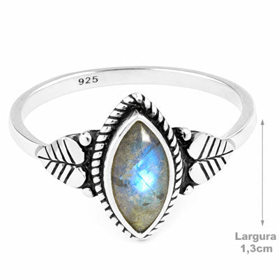 Anel de Prata com Labradorita - 68156