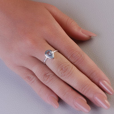 Anel de Prata com Topázio - 68161