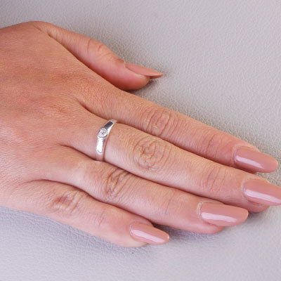 Anel de Prata Coração - 68191